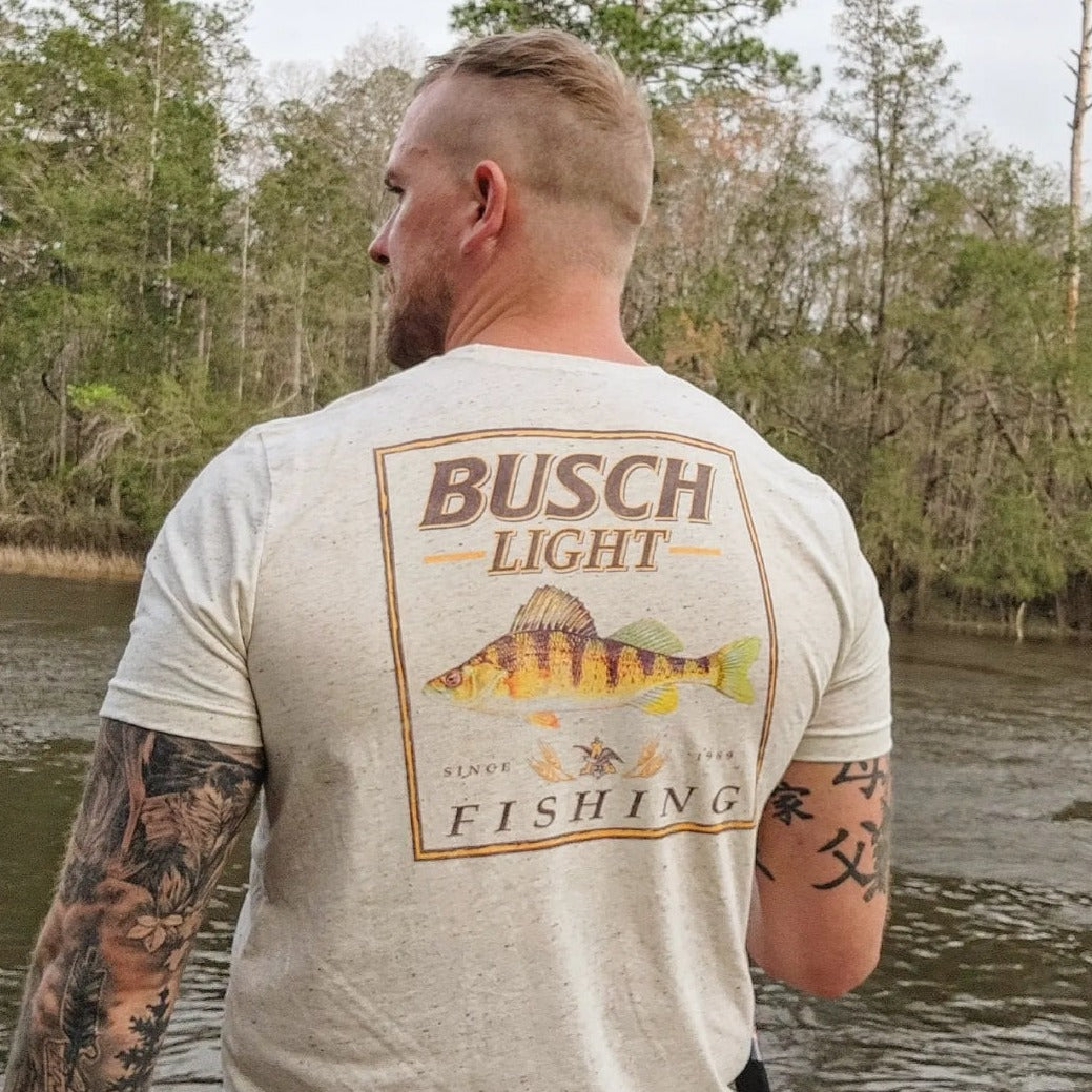 Busch Light Fishing Perch T-Shirt - XL
