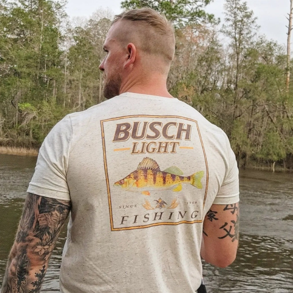 Busch Light Fishing Perch T-Shirt - L