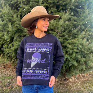 "Settled" Grape Snow Cone Ugly Christmas Sweater