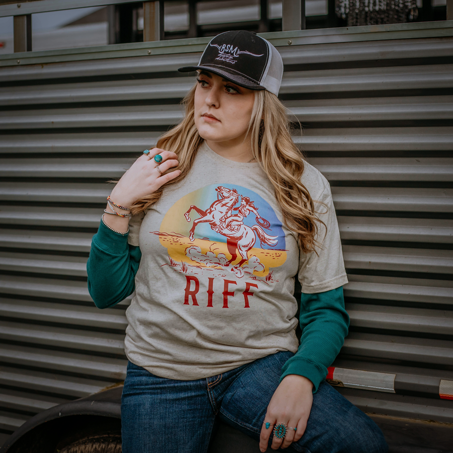 Western Riff T Shirt Whiskey Riff Shop 3316