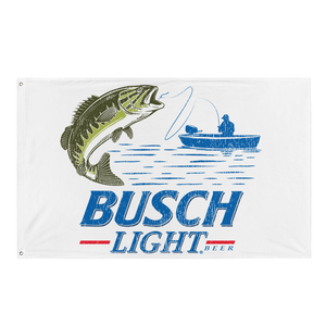 Busch Light Retro Fishing Flag