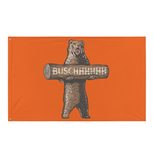 Busch Beer Grizzly Bear Flag