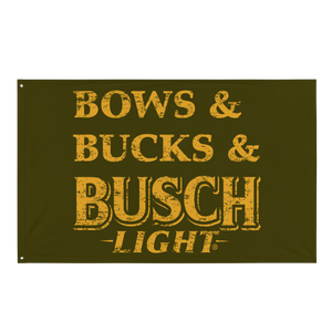 Bows & Bucks & Busch Light Flag