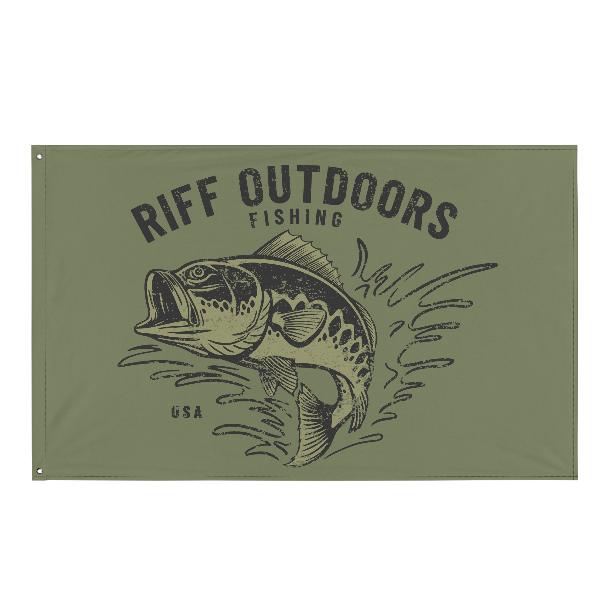 RIFF Outdoors Bass Fishing Flag – Whiskey Riff Shop