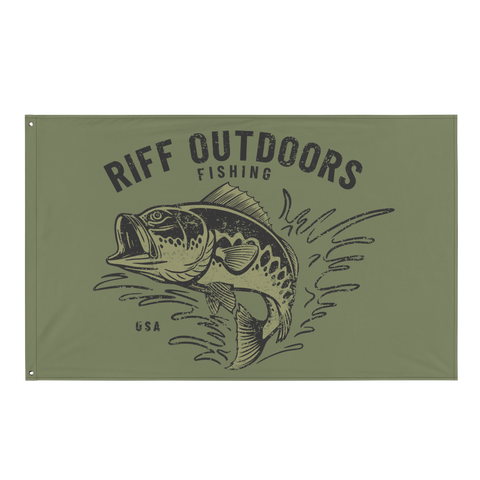 RIFF Outdoors Bass Fishing Flag