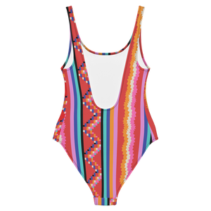 Ugly '90s Country Funky One-Piece Swimsuit
