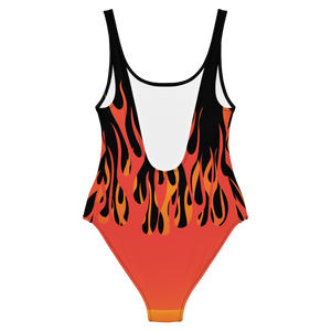 Retro Flames One-Piece Swimsuit