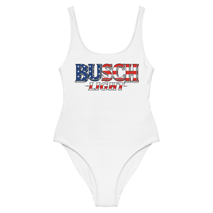 Busch Light Stars & Stripes One-Piece Swimsuit
