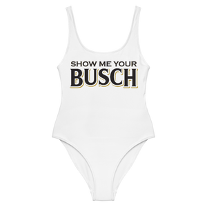 Show Me Your Busch Beer One-Piece Swimsuit