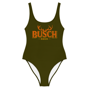 Busch Beer Antlers One-Piece Swimsuit