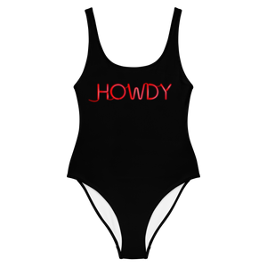HOWDY Neon Sign One-Piece Swimsuit