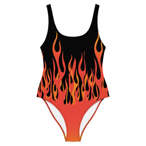 Retro Flames One-Piece Swimsuit