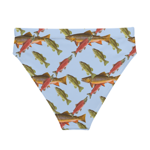 Freshwater Fish Salad High-Waisted Bikini Bottom