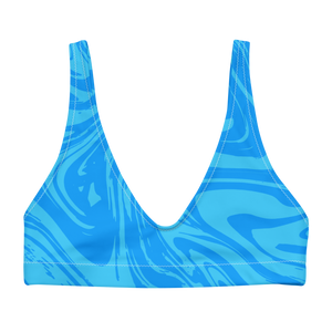 Blue Marble Bikini Top