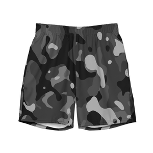 Black Camo Swim Trunks
