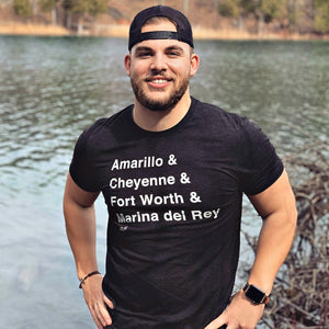 Amarillo & Cheyenne & Fort Worth & Marina del Rey T-Shirt