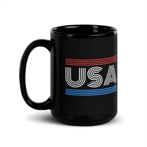 Retro '70s Stripes USA Coffee Mug
