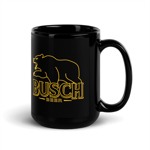 Busch Beer Bear Neon Sign Coffee Mug
