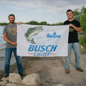 Busch Light Retro Fishing Flag