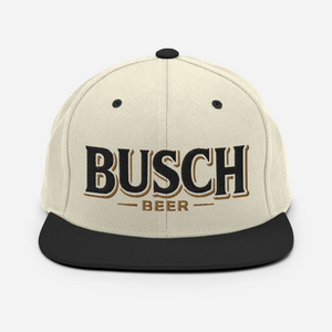 Busch Beer Beige Snapback Trucker Hat