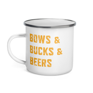 Bows & Bucks & Beers Camping Mug