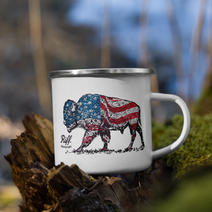 USA Bison Camping Mug
