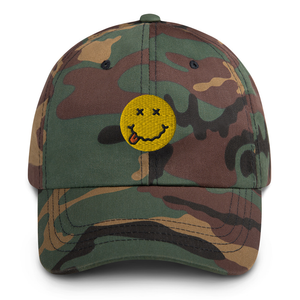 Smiley Face Camo Dad Cap