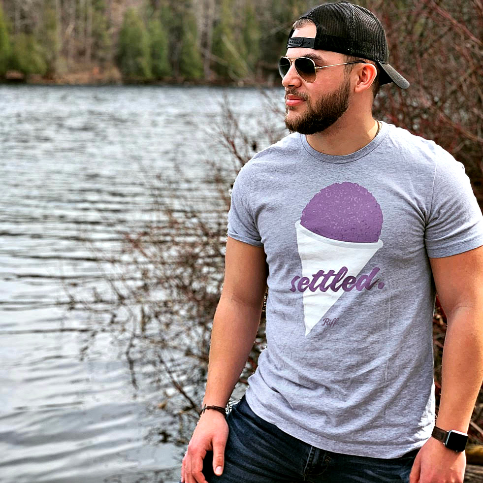 "Settled" Grape Snow Cone T-Shirt – Whiskey Riff Shop