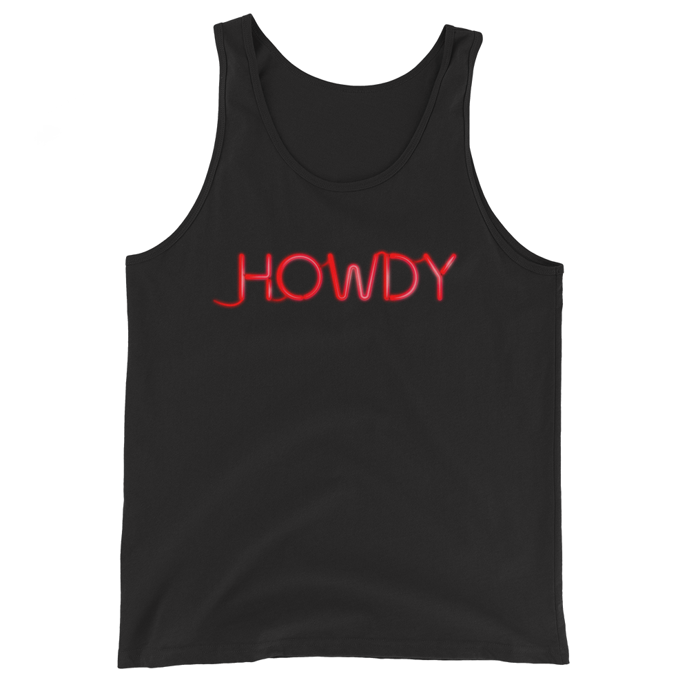 HOWDY Neon Sign Tank Top – Whiskey Riff Shop
