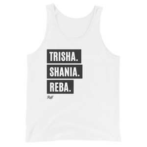 TRISHA. SHANIA. REBA. Men's Tank Top