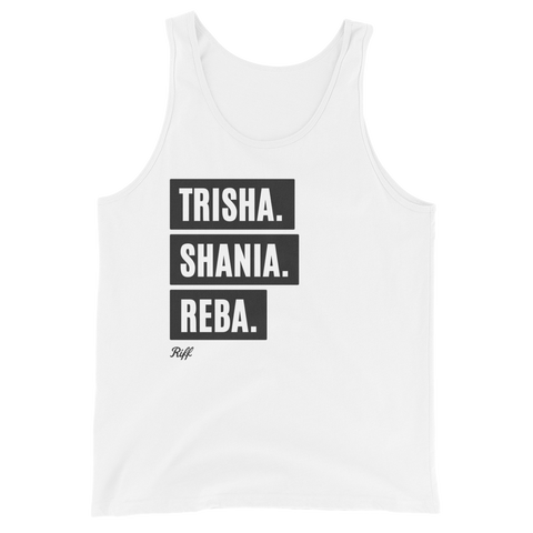 TRISHA. SHANIA. REBA. Men's Tank Top