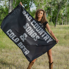 Sad Country Songs & Cold Beer Flag
