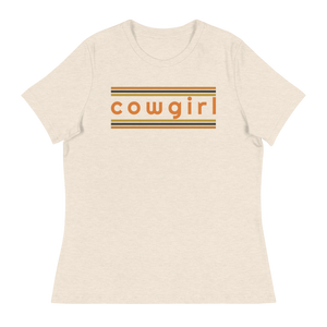 Cowgirl Striped Women's T-Shirt