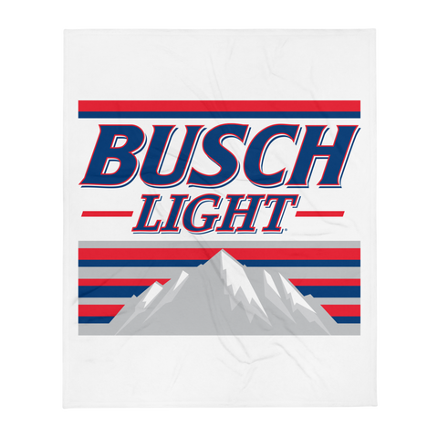 Busch Light USA Mountains Throw Blanket
