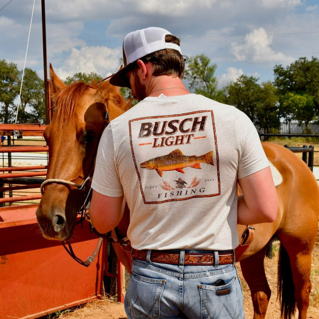 Busch Gone Fishing T-Shirt-Large 