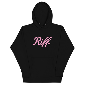 Pink Cursive RIFF Hoodie Benefiting The Breast Cancer Research Foundation