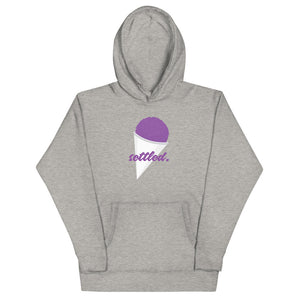 settled grape snow cone hoodie