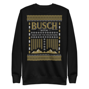 Busch Beer Mountains Ugly Christmas Sweater