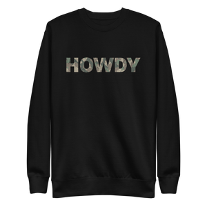 HOWDY Camo Crewneck Sweatshirt