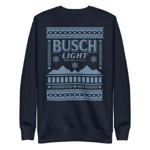 Busch Light Mountains Ugly Christmas Sweater