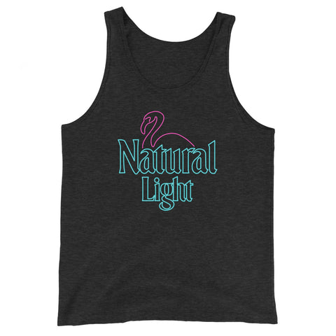 Natural Light Neon Flamingo Tank Top
