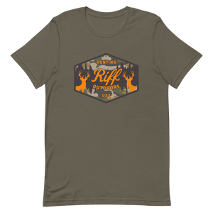 RIFF Outdoors Camo Hunting Badge T-Shirt