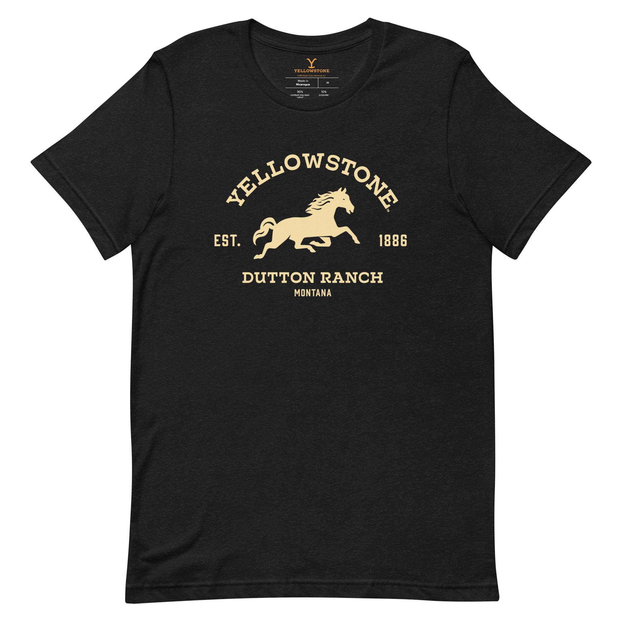 Yellowstone Dutton Ranch Steed TShirt Whiskey Riff Shop