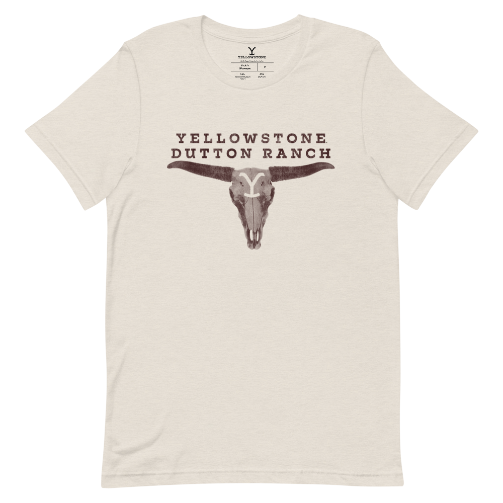 Yellowstone Dutton Ranch Horns TShirt Whiskey Riff Shop