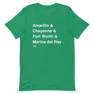 Amarillo & Cheyenne & Fort Worth & Marina del Rey St. Patrick's Day T-Shirt