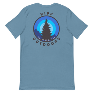 riff outdoors pines emblem t-shirt