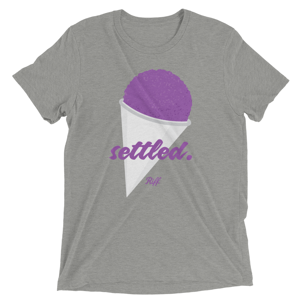 "Settled" Grape Snow Cone T-Shirt – Whiskey Riff Shop