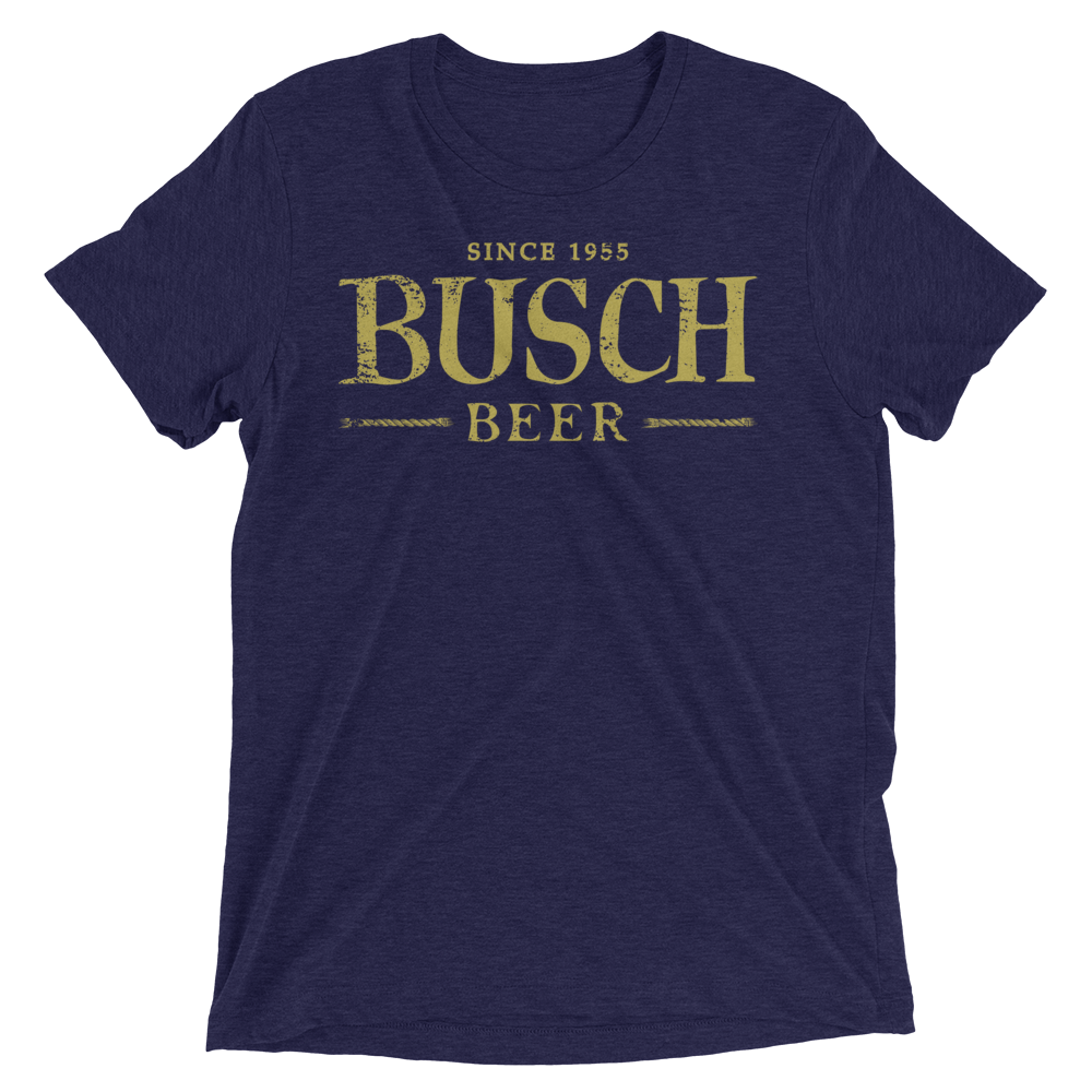 Busch Beer 1955 Retro Gold TShirt Whiskey Riff Shop