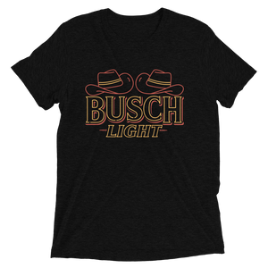 Busch Light Cowboy Hats Neon Sign T-Shirt