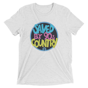 Saved by 90's Country Tri-Blend Unisex T-Shirt